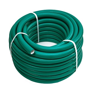 Шланг поливочный пятислойн. "ПОТОК100" 1/2" 5-ти слойный, арм,зеленый (бухта 25м) 12-25 СКИДКА 20% ВСЕМ