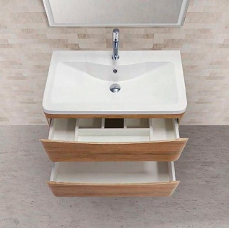 Комплект мебели 80 "ACQUA-800-2C-PIA Rovere Rustico" напольная 2 ящ. BELBAGNO (ум.BB800/455-LV-MR-ALR) 