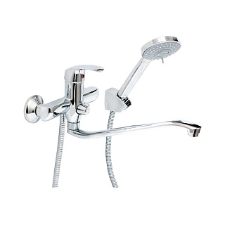 Смеситель д/ванны ECHO-S NEW картридж d40  длинный излив 40S35 /К 295мм  ARGO 44143  