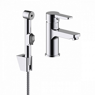 Смеситель для умывальника с гигиеническим душем, Sena, IDDIS, SENSB00i08