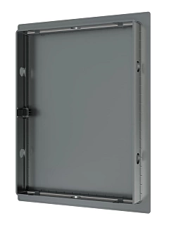 Сантехнические люки L1520N GRAY с магн. замком 150х200 (172х222) с фланцем (36)