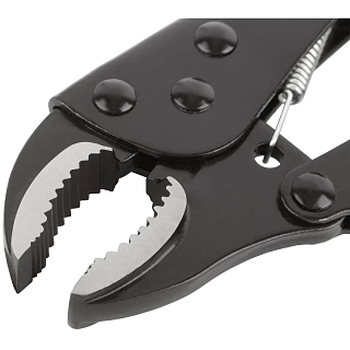 Зажим ручной с фиксатором тип WR черненый 180 мм FIT (52712)