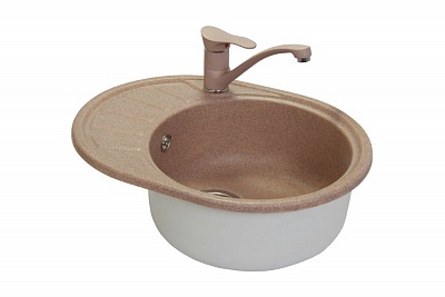 Мойка гранит FOSTO КМ 58-45 (бискотти 325) с сифоном