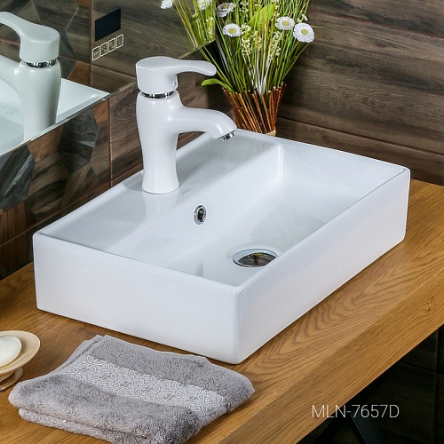 Умывальник фигурный 7657D MELANA