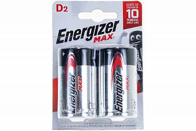 Элемент питания D LR20 Max E95 2шт."бочонок" Energizer Акция!