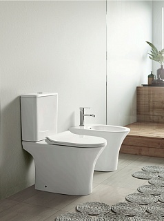 Унитаз-компакт Cerutti SPA "BERNINA" безободковый сид.дюропл. м/лифт CT7193  АКЦИЯ!!