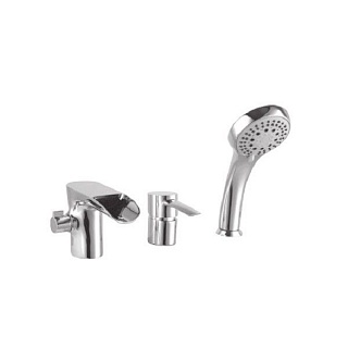 Смеситель врезной на борт ванны 3 отверстия "ATLANTISS" (3245С) 35 мм. LEMARK 