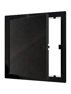 Сантехнические люки L1515N BLACK с магн. замком 150х150 (172х172) с фланцем (34)