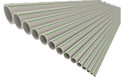 Труба UNI 20x2,3  PP-RCT (100/4)Универсальная для воды и воздуха, до t 20C/1.6МПа - t до 60С/0,8 МПа