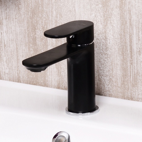 Смеситель д/умывальника "Elbe" (7403) 35мм черный WasserKraft