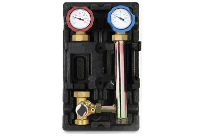 Группа насосная с 3-х ходовым  1" без насоса в теплоизоляции, левая (RDG-1003-012501) ROMMER