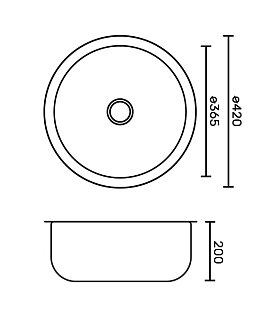 Мойка нерж врезная  FABIA PROFI D42 (3,0х0.8 200) без отверстия c сифоном 4203