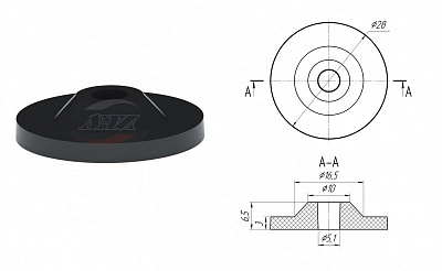 Прокладка крепления бачка унитаза Ани пласт М 010 (50)