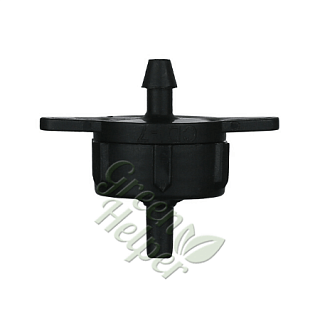 Капельница компенсированная разборная 1/4" черная 4 л/ч 0,8-3,2 bar Green Helper РСТ0104