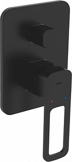 Встраиваемый смеситель с двумя выходами, черный, Slide, IDDIS, SLIBL00i67