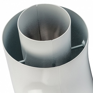 Отвод коаксиальный 90°  DN60/100 SCA-6010-000090 STOUT 