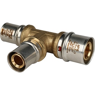 Тройник переходной 26х20х20 для металлопластиковых труб прессовой SFP-0005-262020 STOUT