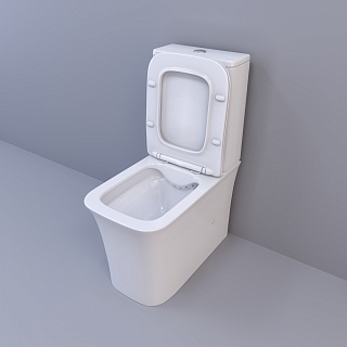 Унитаз-компакт Cerutti SPA "MARMOLADA" белый безободковый сид.дюропл. м/лифт CT7777 АКЦИЯ!!