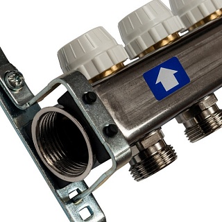 Коллектор 9-вых. нерж.ст. без расходомер. (SMS 0932 000009) STOUT