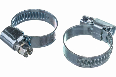 Хомут  Ду 25-40 (сталь, нерж,червяч.) W2  нерж (018-2955)