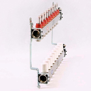 Коллектор нерж. с расходомерами 1"х3/4" на  9 выходов (450I4309(R) Uni-Fitt 