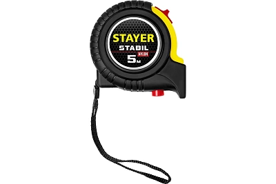 Рулетка 5м  х 25 мм с двухсторонней шкалой, STAYER Stabil Professional  (34131-05-25_z02)