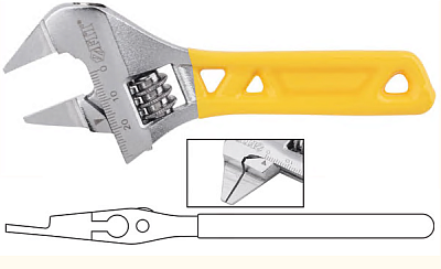 Ключ разводной FIT 140мм",30мм (70217) SlimWide Compact укороченные, узкие губки