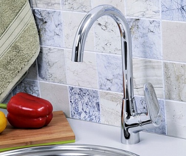 Смеситель д/кухни "Vils" (5607)  35мм хром  WasserKraft