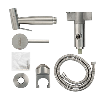 MAGNUS Смеситель гигиенический ВРЕЗНОЙ из нержавеющей стали (2072) 