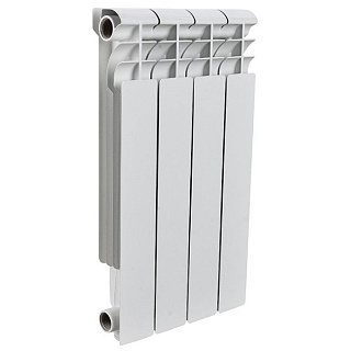 Радиатор бимет. Rommer Profi BM500 6 секций (RAL9016)