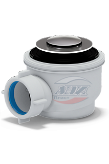 Сифон для душевого поддона 1 1/2" 50/60, клик-клак, хром, сетка Ани пласт E410CLS (12)