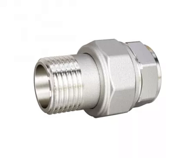 Американка  1 1/2" г/ш   ник. прямая латунь LD (6)