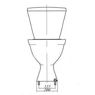 Унитаз-комп  детский "Вершок" белый кнопка н/п с сиденьем (Лобня )