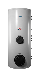 Бойлер Viena ST 500D (напольный, нерж. сталь 316, 2 змеевика 39+50Квт, фланец для прочистки)