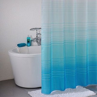 Штора для ванной комнаты, IDDIS, 200*200 см, полиэстер, Blue Horizon,301P20RI11 