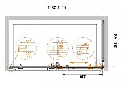 ДУШЕВОЙ УГОЛОК CEZARES STYLUS-M-AH-1 160/80-C-Cr