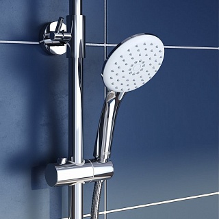 Смеситель для ванны с верхним душем, Shelfy, IDDIS, SHESB3Fi06