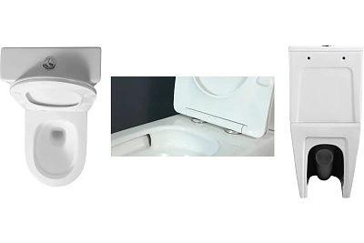 Унитаз-компакт Cerutti SPA "SELLA GW Tornado" безободковый сид.дюропл. м/лифт CT10096 АКЦИЯ