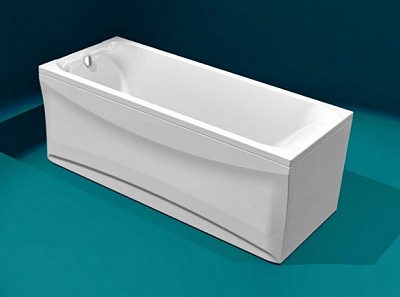 Ванна акриловая Альфа прямоугольная  140х70 (экран+сифон)