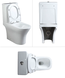 Унитаз-компакт Cerutti SPA "BERNINA Tornado" безободковый сид.дюропл. м/лифт CT10815/CT11133