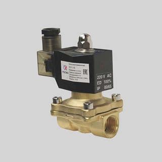 Клапан соленоидный СК-11-50 НЗ 2" , 220В (-5...+90град., 0...7 бар) (РОСМА) (14312)