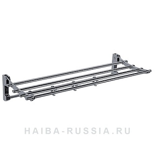 Полка для полотенца с крючками HB806
