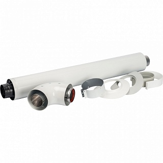 Элемент дымохода DN60/100 коакс. для прохода через стену 850 мм  SCA-6010-230850 STOUT 
