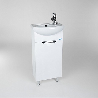 Комплект мебели 40 "Барселона-40" напольная 1дв. белая VIANT (ум.Азов,40) СНЯТО СПРОИЗВОДСТВА