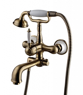 Смеситель д/ванны "VILLA" (4812В) короткий излив бронза LEMARK 