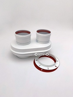 Адаптер моноблочный 60/100-80/80 (Buderus, Bosch) TR.8028 