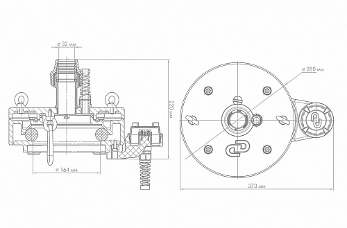 Оголовок  скважинный ОСАБ 130-140/32 (антивандальный) АКЦИЯ