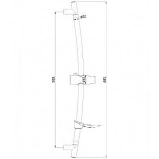 Стойка душевая с круглой мыльницей LEMARK (8064C) ВЫГОДА!!