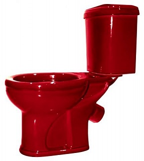 Унитаз-комп "Дора " красный в комплекте(Ст.Оскол )
