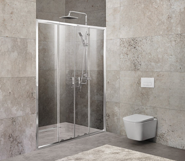 Дверь для душа BelBagno DUE-BF-1-140-C-Cr